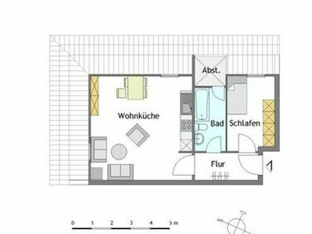 1-Zimmer-Wohnung in Mülheim-Saarn mit Wohnberechtigungsschein