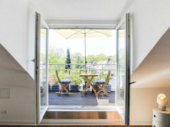 Stylish and pretty apartment with roof terrace, located in Sülz Cologne's favorite district. Digitally equipped., Koln…