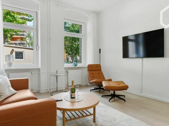 Brandnew furnished+ Sleep perfectly quiet in an stylish sunny flat