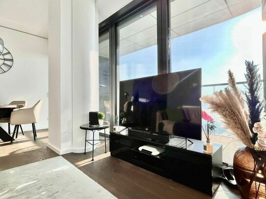 Furnished designer penthouse in 33rd floor - Concierge, roof top pool, sky garden, Frankfurt - Amsterdam Apartments for…