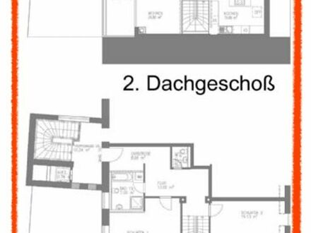 Moderne 3-Zi.-Maissonetten-Wohnung mit BALKON und großer separater Dachterrasse im Herzen von Zwickau zu vermieten!