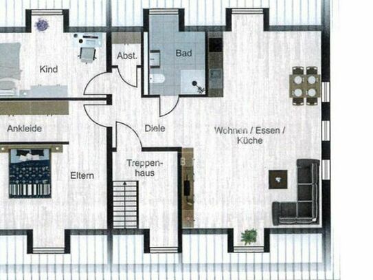 3 Zimmer-Dachgeschoss-Wohnung (Whg. 11)