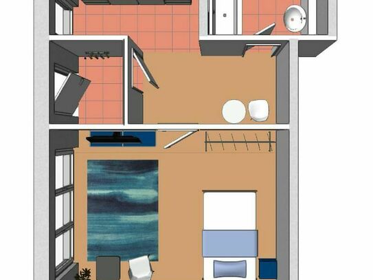 Oberrad (8067544) - great Single apartment