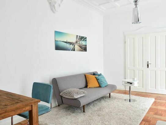 smart apartment in an old building with terrace