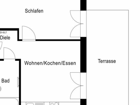 SCHWABING: Moderne 2-Zimmer-Gartenwohnung