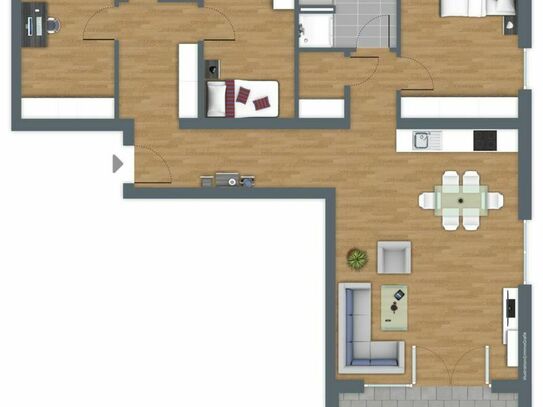 Apartment for rent in 63452 Hanau, Erdgeschosswohnung zur Miete