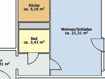 1-Raum-Wohnung in Chemnitz Kappel