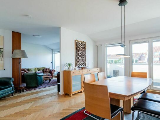 Spacious Maisonette Apartment with Fireplace and Sunny Terrace in Berlin Mitte, Prenzlauer Berg