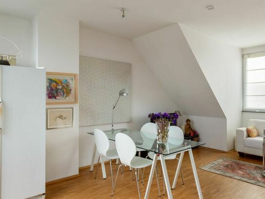 Beautiful 2-room Apartment with sunny roof terrace conveniently located