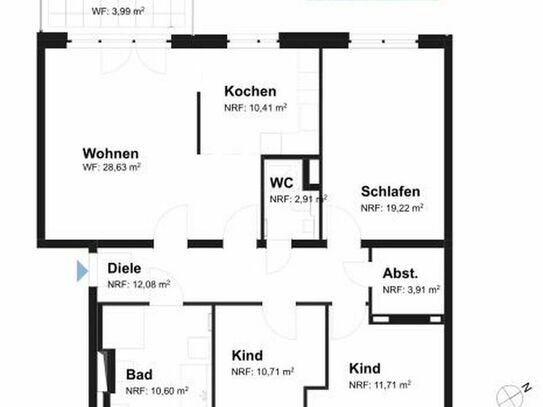 property for Rent at 01129 Dresden - 	Pieschen , Hubertusstr 17 Typ 1.02, 2.02