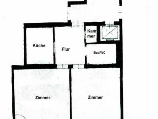 2-Zimmer-Wohnung in der Altstadt