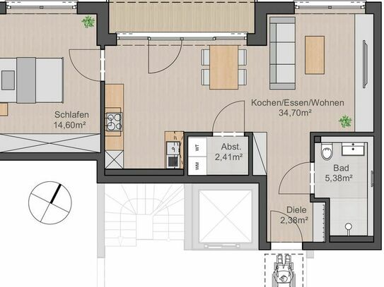 GREEN LIVING: Barrierefreie moderne 3 Zimmer Neubau-Wohnung in Unterliederbach - Aurelion Immobilien Aschaffenburg