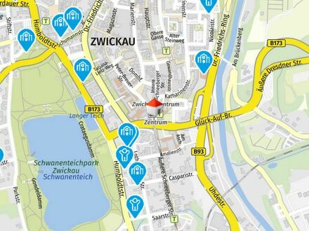 Barrierefreie großzügige +++ neu modernisierte +++ 4-Zi.-Wohnung im Herzen von Zwickau zu vermieten!
