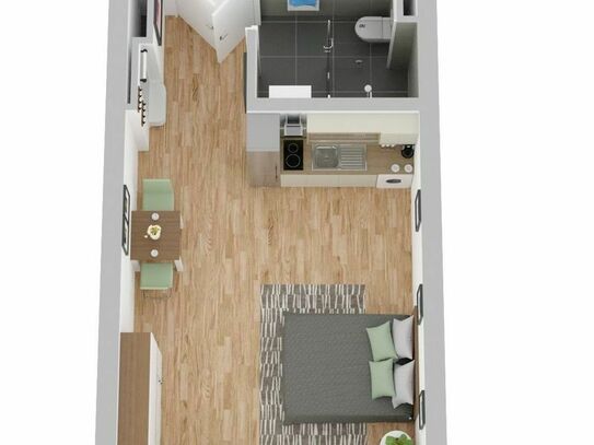 Hochwertiges Mini-Appartement in Neubaukomplex zu vermieten!