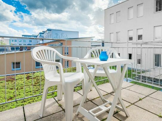 Nice, modern home in Central Erlangen with balcony and WiFi