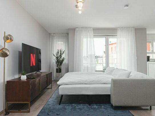 DELUXE APARTMENT 2 Bedrooms - Free Parking - Trade Fair Airport - Balcony - Netflix