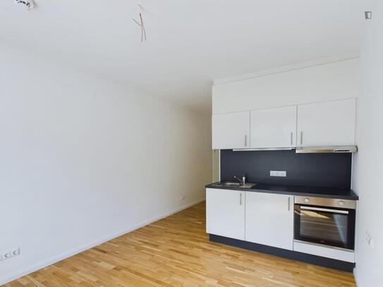 Unfurnished studio with terrace near S-Bhf Lichtenberg