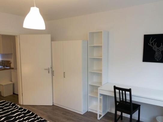 Inviting single bedroom near the Düsseldorf Central Station