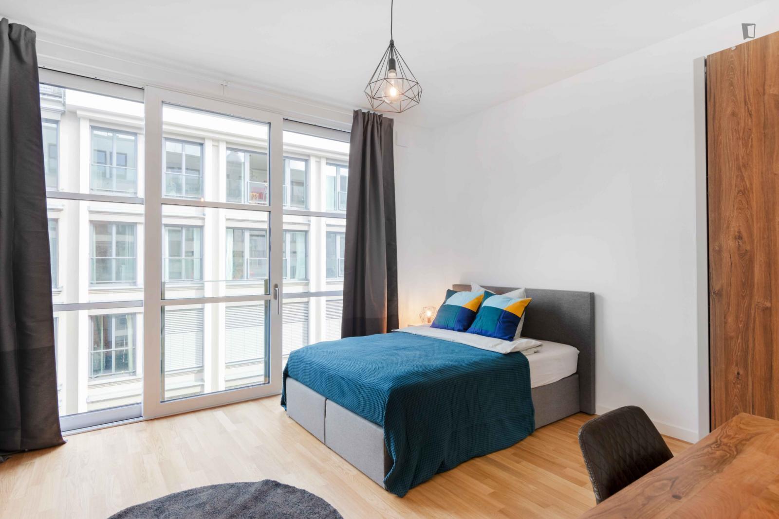 Bright single bedroom in the Friedrichshain district