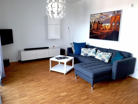 Bright and modern 1-bedroom flat close to the Rödermark-Ober Roden S-Bahn station