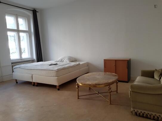 Bright and large double bedroom in Moabit