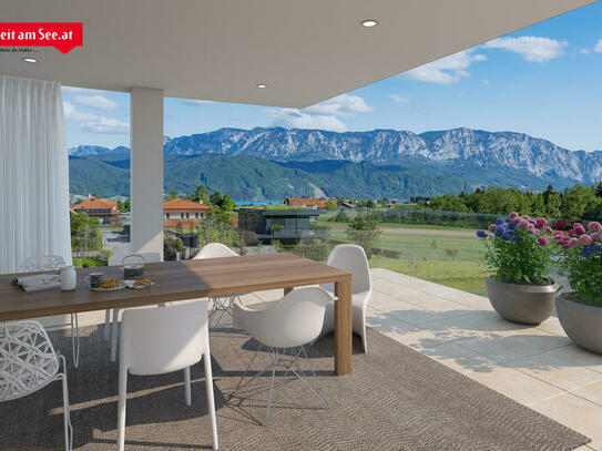 Erhabener Panoramablick - Das Penthouse in Attersee