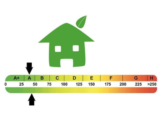 Energiesparen schon jetzt KfW55-Effizienz Wohnung mit Design-Architektur