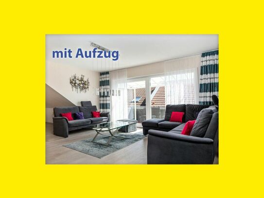 Moderne, großzügige 4,5-Zimmer-Dachgeschosswohnung mit Aufzug und toller Aussicht