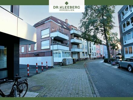 Etagenwohnung mit Westbalkon und Tiefgarage in ruhiger Lage in Bahnhofsnähe in Münster-Südviertel