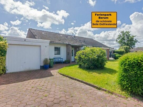 Hervorragend aufgeteilte Bungalowhälfte mit Garage im Ferienpark Berum!