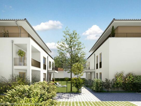 In Bau: Moderne 3-Zimmer-Wohnung mit Lift und Balkon in Wolfratshausen