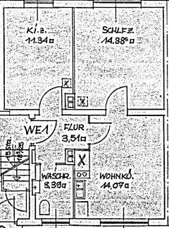 WE 39: Merianstraße 16, 2-Zi.-Wohnung 2. OG, ohne Lift, ohne Balkon, ohne EBK