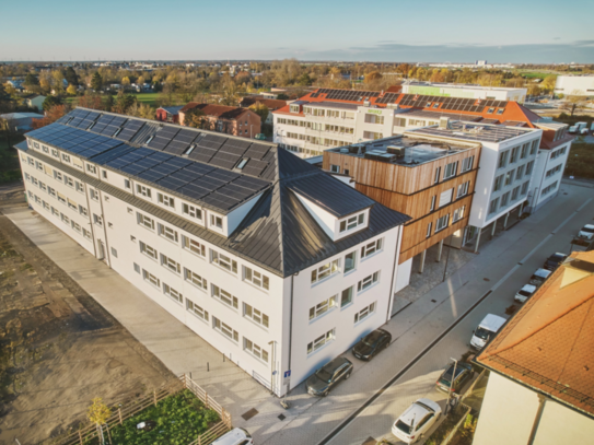 Cafeteria im kernsanierten "e+KUBATOR" im hip