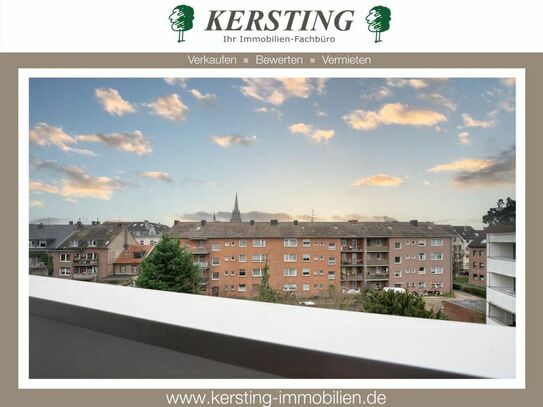 Krefeld-Citylage: lichtdurchflutete Wohnung mit schönem Sonnenbalkon und Tiefgaragen-Stellplatz!