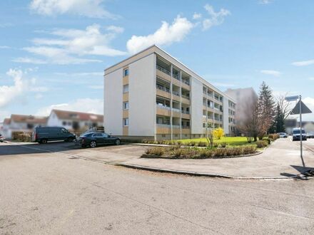 Memmingen: Vermietete 3-Zimmer-Wohnung mit Balkon, Stellplatz und Kellerabteil