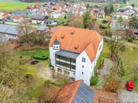 Historisches Schloss in saniertem Zustand mit großem Grundstück