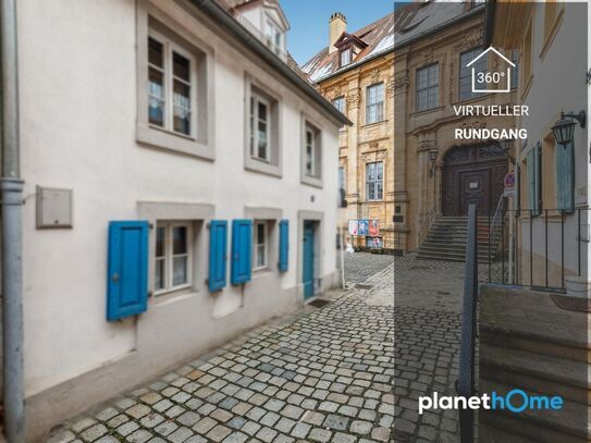 Ensemble geschütztes Reihenhaus direkt am Flusslauf des linken Regnitzarm in Bamberg