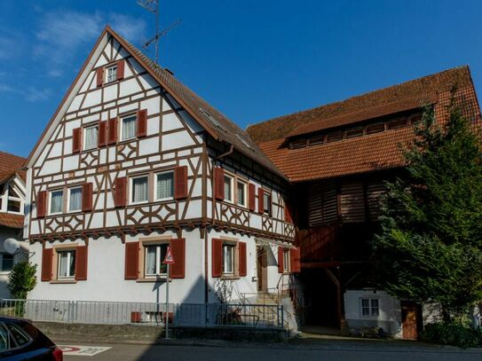 Älteres Bauernhaus mit großer Tabakscheune in Oberschopfheim - für den Käufer provisionsfrei