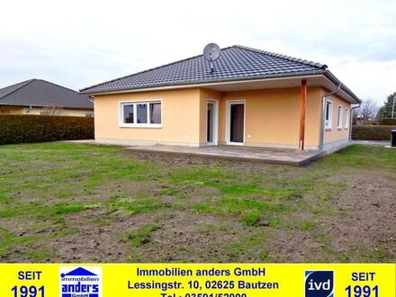 Neuwertiges EFH im Bungalowstil mit Süd-Terrasse und PKW-Stellpätzen in ruhiger Wohnlage bei Bautzen