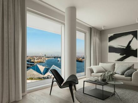 Unverbaubarer Blick über den Baakenhafen im Luxus-Neubauprojekt "FiftyNine"