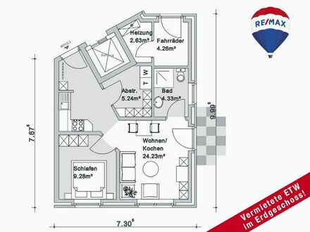 Vermietete Erdgeschosswohnung