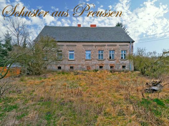 Schuster aus Preussen - historischer 3 Seithof im Oderbruch, auf ca. 8.000 m² Grund mit ca. 29 Hektar Acker, Wald und W…