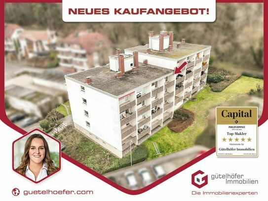 Bezugsfreie Zweiraumwohnung mit Balkon, Aufzug und Kfz-Stellplatz in Toplage von Bad Neuenahr