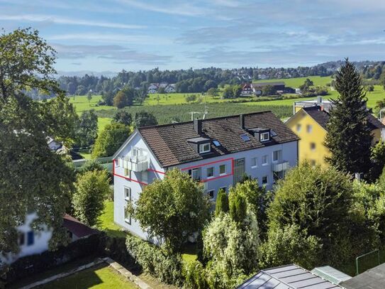 Lindau am Bodensee! Großzügige 3,5 Zimmer-Wohnung mit Berg- und Teil-Seesicht