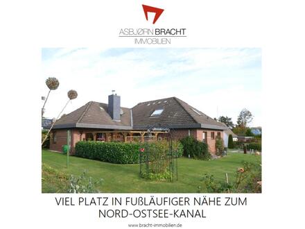 Viel Platz in fußläufiger Nähe zum Nord-Ostsee-Kanal