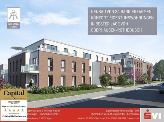 Neubau- Barrierearme Etagenwohnung mit Balkon und zwei Tiefgaragenstellplätzen