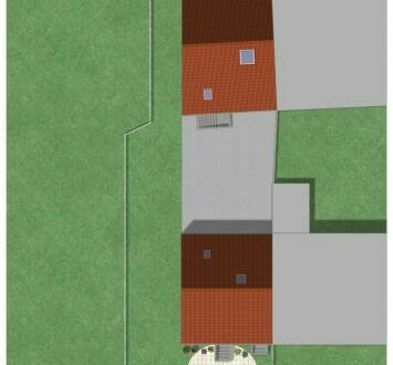 Grundstück mit zwei Mehrfamilienhäusern als Bauprojekt