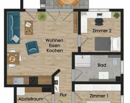 NEUBAU 3-ZIMMER-ERDGESCHOSSWOHNUNG IN ZENTRALER LAGE