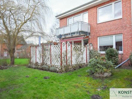 Charmante Erdgeschosswohnung mit Terrasse und Garage nahe der Elbe