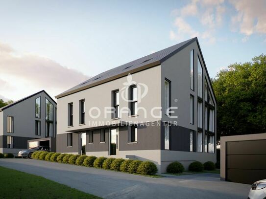 Modern Designtes Doppelhaus in KFW 40 Bauweise